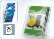 PRODUKTY KONFERENCYJNE panele prezentacyjne COMBIBOXX DURABE System półek na prospekty w formacie A4 i 1/3 A4.