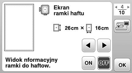 Korzystnie z ekrnu LCD Ustwieni hftowni Stron 4 Stron 5 Stron 6 C F A D E G H B I A Wyierz tmorek, który m yć używny i