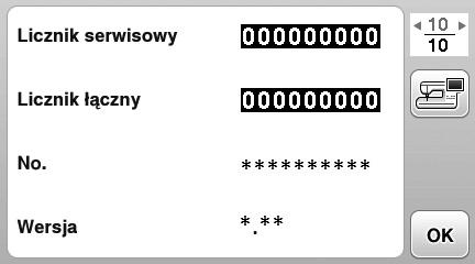 Korzystnie z ekrnu LCD Ustwieni ogólne Stron 8 Stron 9 Stron 0 L M N O P Q L Wyierz pozyję ztrzymni igły (pozyj igły, gdy mszyn nie pruje) n górze lu n dole.