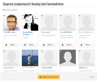 3 (5) również podpowiedzi, kogo możesz zaprosić do kontaktów będą to osoby, zatrudnione w firmach, w których pracowałeś/aś, z tych samych uczelni lub o podobnym profilu.