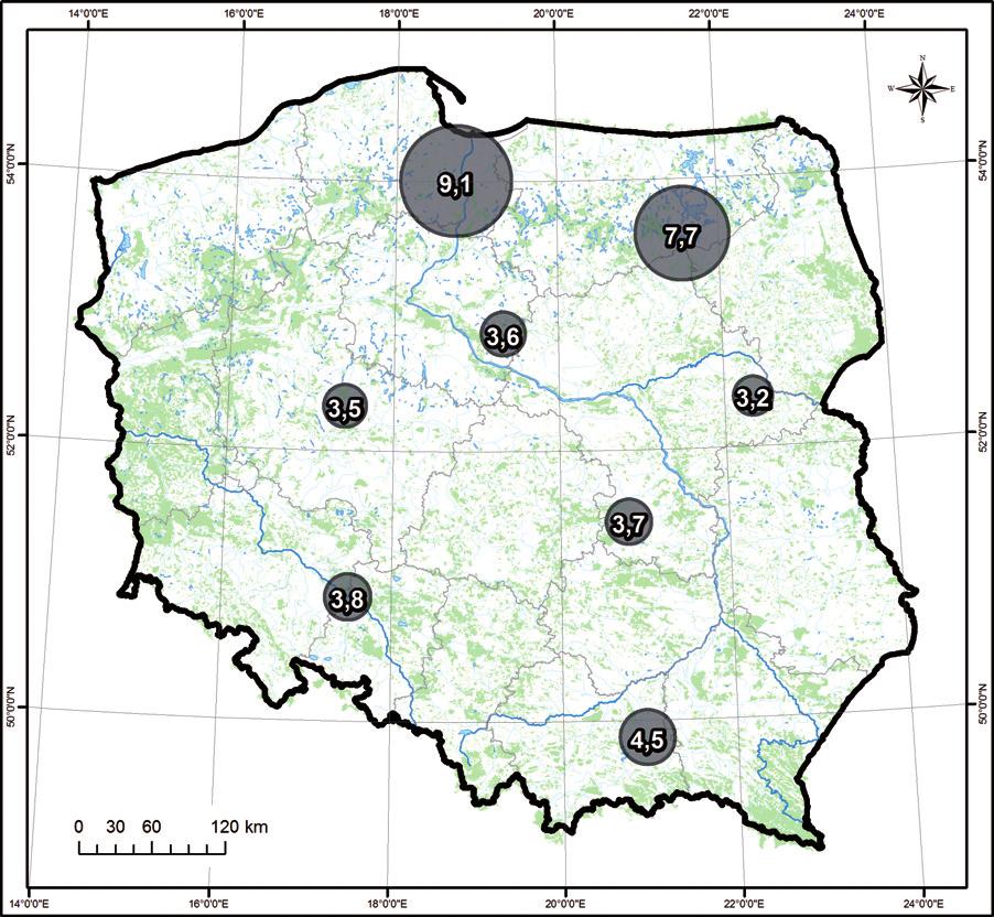 Marek Krąpiec, Paweł Krąpiec Dendrochronological analysis of the Copper Ship s structural timbers and timber cargo A świeże drewno dębowe, umożliwiające łatwiejszą obróbkę i zginanie elementów (por.