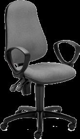 PORTO GTP ERGO Stałe podłokietniki Nylonowa podstawa krzesła Gwarancja 2 lata na krzesło, 4 lata na podnośnik pneumatyczny Siedzisko i oparcie tapicerowane pianką oraz