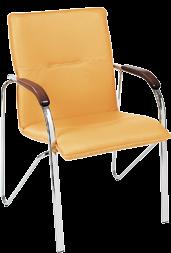 pianką oraz imitacją skóry Stabilna, metalowa, chromowana rama SAMBA-link łączący krzesła w rzędy Produkt posiada Atest Badań Wytrzymałościowych Remodex 2