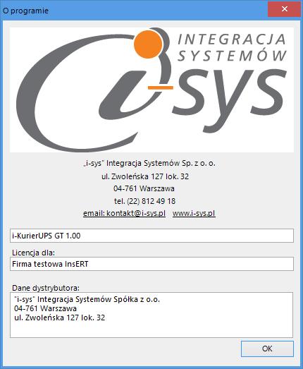 2.5. Pomoc -> O programie Opcja ta służy do wyświetlenia informacji dotyczących programu.