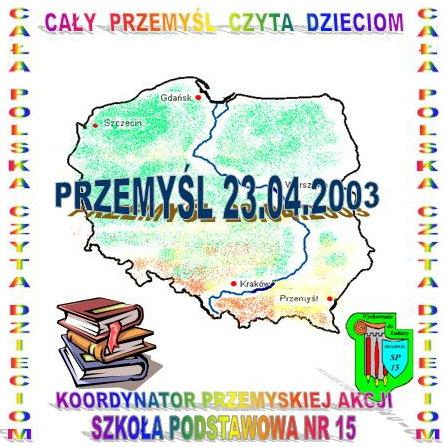 "Cała Polska Czyta Dzieciom" tym samym hasłem. Nagrane została Wiersz niej yda są- cztery jako bajki element - Małysza.