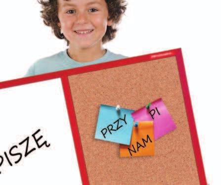 i do zawieszania kartek za pomocą magnesów oraz pinezek.
