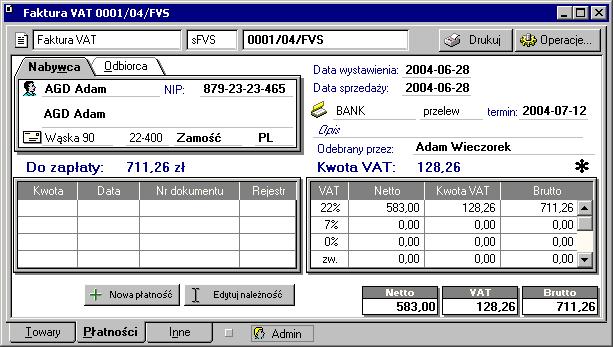Dokumenty, kontrahenci i towary 3 13 Rys.