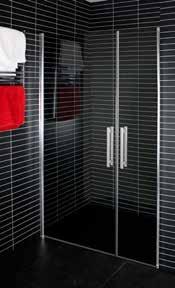 DuoDoor Special Drzwi prysznicowe DUODOOR SPECIAL znajdują zastosowanie do zabudowy dużych oraz bardzo dużych wnęk prysznicowych.