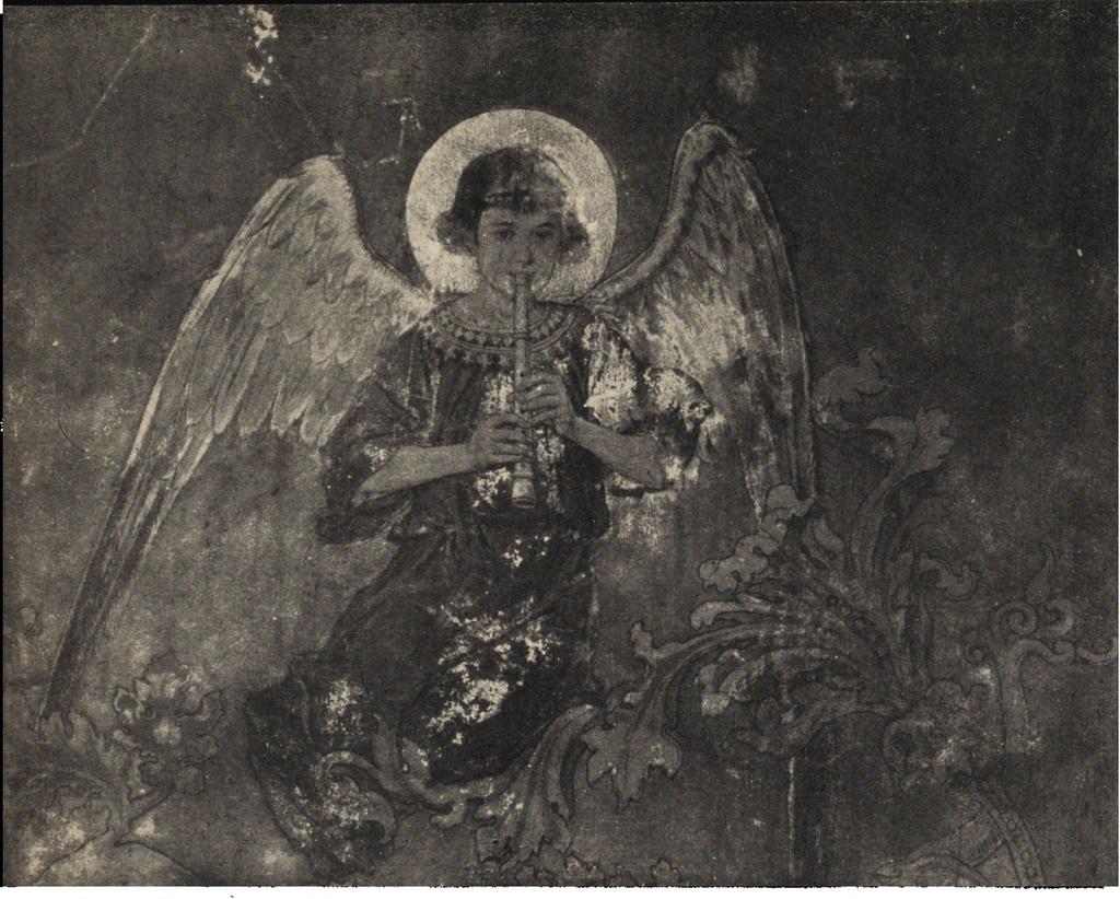 Ryc. 30. J. Matejko polichromia w kościele Mariackim. Fragment przed konserwacją.