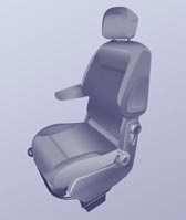 Siedzenia 57 1 - Regulacja wzdłużna Podnieść dźwignię i przesunąć fotel do przodu lub do tyłu. 3 - Regulacja wysokości fotela kierowcy Aby podnieść fotel, pociągnąć za dźwignię i odciążyć siedzisko.