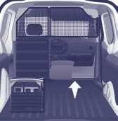 Informacje praktyczne 67 Ograniczniki ładunku Drabina W samochodzie można zainstalować różne rodzaje ograniczników ładunku, zapewniające odpowiednią