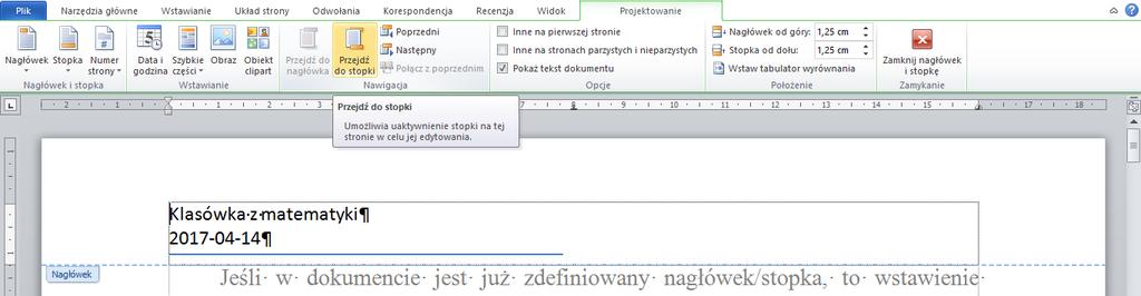 pola, to jest obiekty, które składają się z nazwy i zmiennych wartości. Przykładem pola jest numer strony, liczba stron w dokumencie, bieżąca data, nazwisko autora dokumentu, nazwa dokumentu.