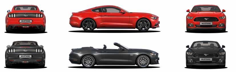 FORD Dane techniczne Nadwozie Fastback Nadwozie Convertible 2.3 M6 2.3 A6 5.0 M6 5.