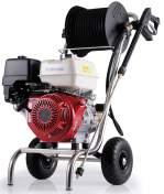 16 l/min (960 l/h) Benzyna, wersja na kołach z regulatorem obrotów 411862 B 16 / 250 250 bar 16 l/min (960 l/h) Benzyna, wersja na kołach z regulatorem obrotów z bębnem 41187 B 20 / 220 200 bar 20