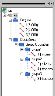 wciśniętym prawym klawiszu powoduje zbliżanie i oddalanie konstrukcji. 405.4.2.