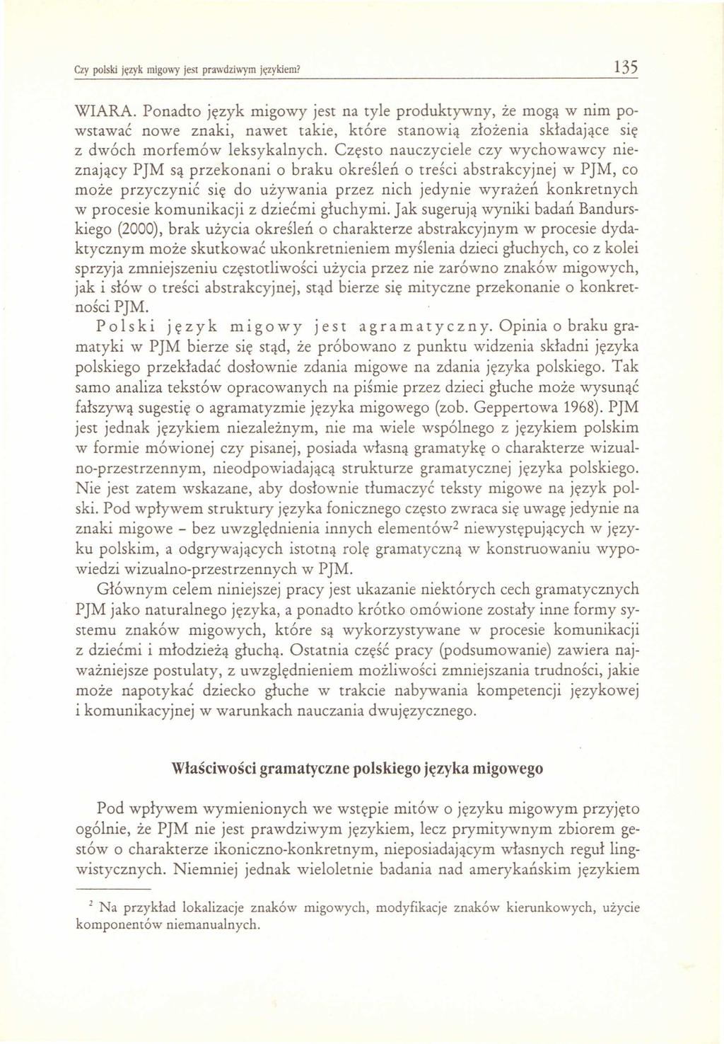 Czy polski język migowy jest prawdziwym językiem? 135 WIARA.