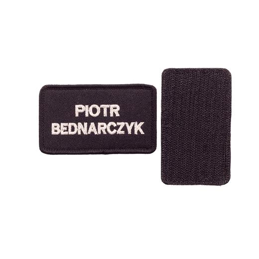 Krawat czarny z haftowanym logiem wysokiej jakości: logo ZOSP. Wykonany w 100% z poliestru.