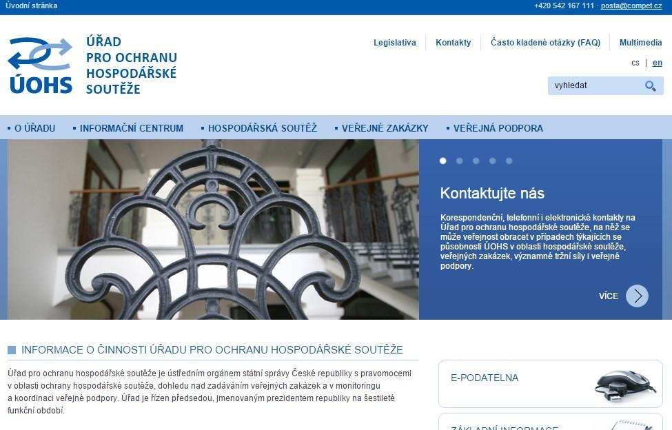 BIBLIOTECZKA PRZEDSIĘBIORCY / KNIHOVNIČKA PODNIKATELE 8 Urząd Ochrony Konkurencji Gospodarczej Republiki Czeskiej: Po okresie przejściowym związanym z funkcjonowaniem Ministerstwa do spraw