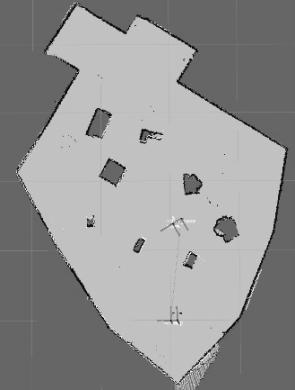 ROBOT Z LASEROWYM CZUJNIKIEM ODLEGŁOŚCI DO BUDOWY MAP 2D 16a 16b czarna linia estymata trajektorii Trajektoria robota względem mapy została porównana z estymatą trajektorii dla obu testów (rys. Rys.