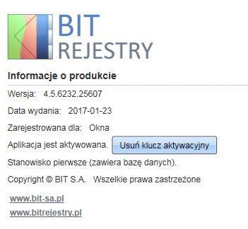 Likwidacja aktywnego klucza W celu usunięcia aktywnego klucza licencyjnego należy zalogować się na konto utworzonego wcześniej użytkownika.