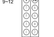 D1 *Ext VBR A Napięcie na pinie 13 zmienia się zależnie od ustawienia podświetlenia tylnego OSD od 0.3V dla 0% do 3.