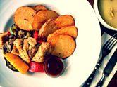 z puree ziemniaczano-rozmarynowym. 132.