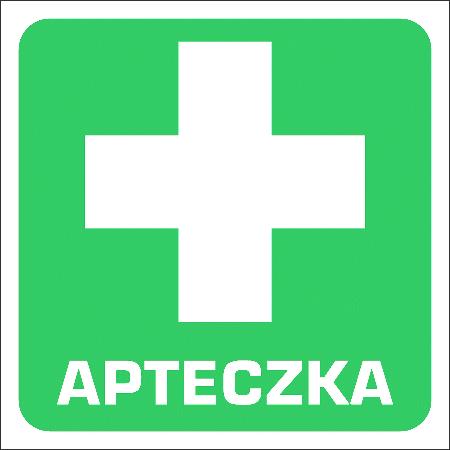 Oznakowanie apteczki pierwszej pomocy......prawidłowe i zgodne z polskimi normami.