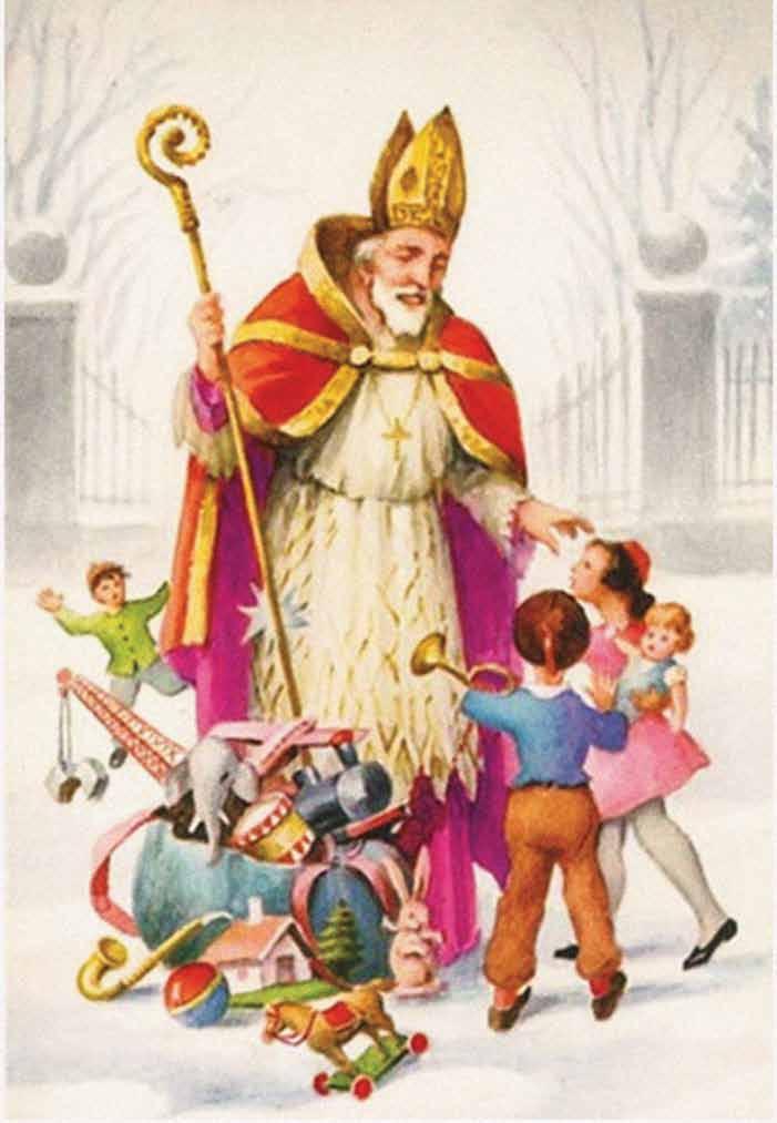 Tak przedstawiano na ilustracjach świętego Mikołaja biskupa