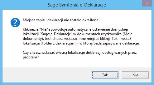4.1.1 Konfiguracja katalogów W celu wysłania przygotowanej e-deklaracji należy ją (plik XML-owy o strukturze określonej dla składanych deklaracji elektronicznych) umieścić w katalogu docelowym, tam