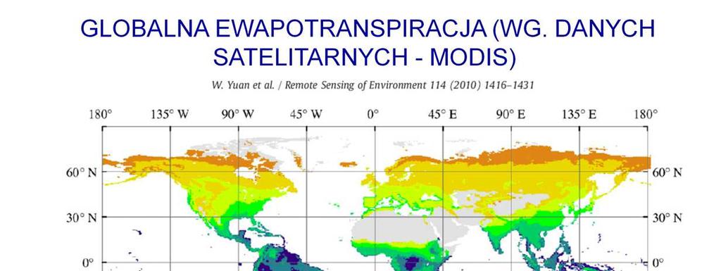 Wysoka średnia roczna suma opadów i wysoka średnia temperatura (poprzednie mapy)