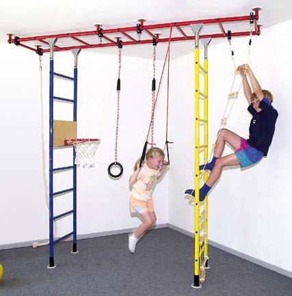 Zestawy gimnastyczne Zestawy gimnastyczne JimmyGYM Do wykorzystania nawet na najmniejszej powierzchni w przedszkolu, klubie dla dzieci czy fitnesie.
