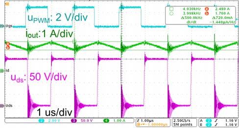 Podsumowując, ze względu na czasy przełączeń oba tranzystory mogą być przełączane z częstotliwościami do 500 khz.