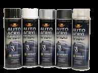 CHABEZB Auto acryl - bezbarwny 500 ml 12 szt. CHABIAM Auto acryl - biały mat 500 ml 12 szt.