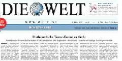egz. Die Welt z nakładem 205 tys. egz.