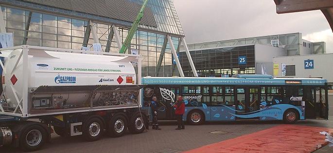 Solbus nadal pionierem LNG w Europie Demonstracyjny Solbus Solcity LNG był prezentowany na tzw.