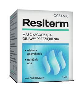 Pojemność: 40 g (BLOZ: 9077849) Wyrób medyczny Resiterm przeznaczony do stosowania w przebiegu