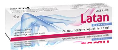 bólem, obrzękami, powiększeniem żył kończyn dolnych (żylaki). Unikalność Latanu Comfort: 1.