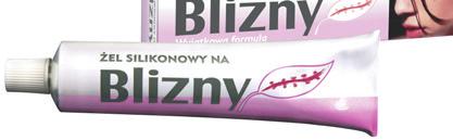 ŻEL SILIKONOWY NA BLIZNY SINIAK ŻEL KOJĄCO-PIELĘGNACYJNY EXTRASTRONG MAŚCI Jedyny na rynku z trójskładnikową formułą,