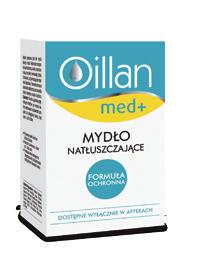 Hipoalergiczne emolienty dla niemowląt, dzieci i dorosłych Zastosowanie Mycie Seria Oillan med+ zapewnia optymalną pielęgnację podrażnionej, swędzącej, chronicznie suchej skóry ciała, kompleksowo