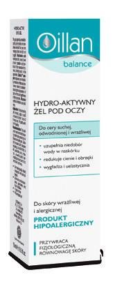 Przywraca równowagę fizjologiczną skóry Seria Oillan balance wskazana do pielęgnacji skóry wymagającej: wrażliwej, reaktywnej, skłonnej do reakcji alergicznych, dotkniętych różnymi dysfunkcjami