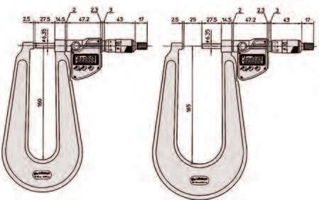 16/165mm, 1µm - modele o głębokości 33mm Równoległość 3 µm Powierzchnie Z węglika spiekanego, docierane Wrzeciono Z blokadą wrzeciona, ø 6,35 mm (389-514), skok gwintu,5 mm Czas życia baterii ok.