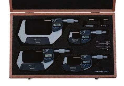 Mikrometr Digimatic IP65 model metryczny Seria 293 - Zestaw mikrometrów Mikrometry metryczne o niespotykanej dokładności oraz wysokiej wytrzymałości. Dostępne w wersji z wyjściem danych lub bez.