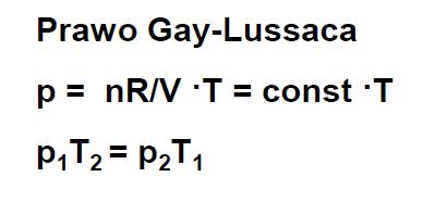 Przemiana izochoryczna V = const, w