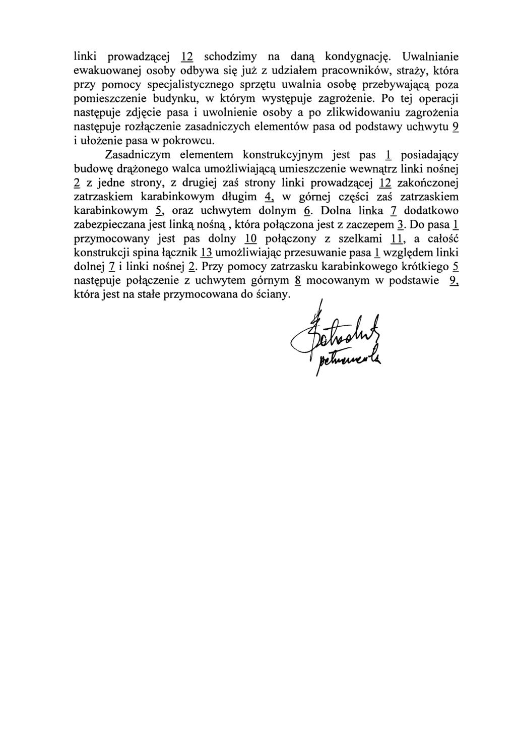 linki prowadzącej J_2 schodzimy na daną kondygnację.