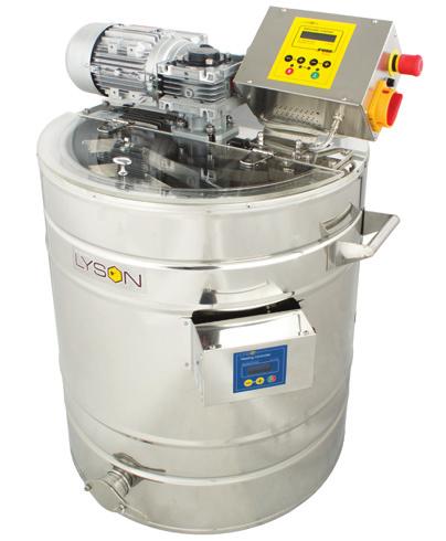 230V,»z» płaszczem grzewczym (na dekrystalizatorze),»ze» sterownikiem automatycznym Urządzenie do kremowania miodu, 150 l»z» zasilaniem 230V,»z» płaszczem grzewczym (na