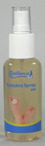 Fussdeo Spray mild bezalkoholowy dezodorant do stóp w spray'u Bardzo delikatny, dezodorujący spray do stóp bez alkoholu do specjalnej pielęgnacji wrażliwej skóry.