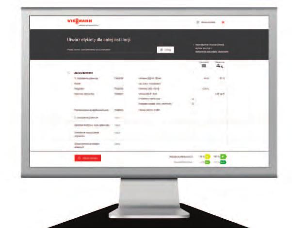 Nieodzowny element generowana automatycznie etykieta produktu Etykiety otrzymują takie produkty jak olejowe/gazowe kotły grzewcze, pompy ciepła, urządzenia kogeneracyjne i podgrzewacze.