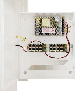 dostępne modele: 48VDC / 4 x 0,35A RJ45 48VDC / 8 x 0,35A RJ45 48VDC / 16 x 0,35A RJ45 zakres regulacji napięcia wyjściowego: 46 52VDC, 41