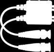 złączami typu RJ45 P-TR1 wtyk BNC / zaciski śrubowe UTP P-TR1 zestaw pasywnych transmiterów video z wtykiem BNC na przewodzie