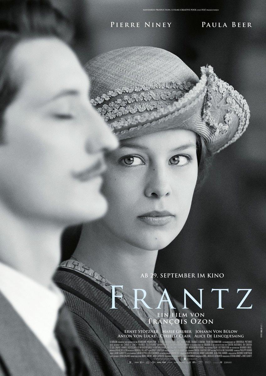 Przedstawia nagrodzony na festiwalu w Wenecji 2016 film FRANTZ Reżyseria François Ozon Francja, Niemcy 2016, 113 min Stylowa i sugestywna mieszanka romansu i kryminału z czasów powojennych W KINACH